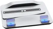OSALADI Portable Controller Charger Dock White Led Light Cooling Base for Two Gamepads Efficient Heat Dissipation