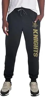 Officially Licensed Jogger Sweatpants Unisex for Men & Women with Pockets Collegiate Name Black Collection
