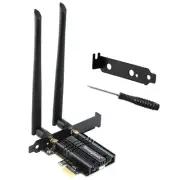 WiFi 6E PCIe WiFi Card for Desktop PC AX210, Up to 2400Mbps, Bluetooth 5.3, W...