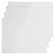 4pc Ladelle Premium Lina Cotton Table Placemat/Pad 33x45cm White Kitchenware