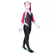 Spider-Gwen Across the Spider-Verse Jumpsuit Gwen Cosplay Costume Adult Kids