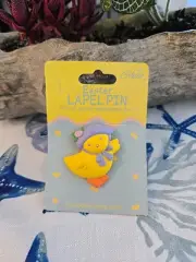 NEW Vintage 1995 Gibson Greeting Easter Lapel Pin YELLOW CHICK BONNET SPRINGTIME