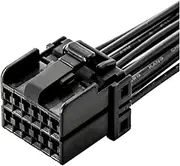 6 8 12 16 20 Pin 1.2mm Sheathed Car Window Lifter Plug with Cable Electronic Connector Wire Harness 174047-2/174045-2 (Color : 12P Wire Harness, Size : 1 Pc)