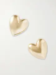 [Jennifer Fisher] Jennifer Fisher - Small Puffy Hearts Gold-plated Earrings - One size One size Gold
