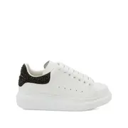 [Alexander Mcqueen] Alexander Mcqueen Oversize Crystal-embellished Platform Sneakers 38 IT WHITE