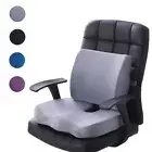 Orthopedic Memory Foam Seat Cushion Lumbar Back Support Pillow Pain Relief Car