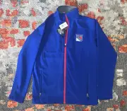 NY Rangers Jacket Embroidered Full Zip Soft Shell Fleece Lined Size Medium