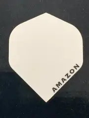 New Standard Darts Flights 3 Set of 3 White Ruthless Amazon For Steel or Soft