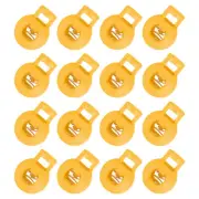 50Pcs 8mm Plastic Cord Locks Single Hole Spring Toggle Stopper, Ginger