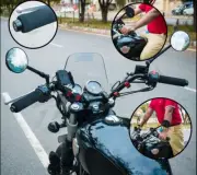 "BRAT HANDLEBAR, BLACK" FIT FOR ROYAL ENFIELD INTERCEPTOR 650