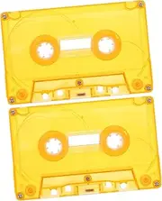 FOYTOKI 2pcs Cassette Storage Case: Retro Tape Case Clear Plastic Organizer for Blank Audio Cassettes Small Item Media Organization