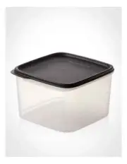 New Tupperware Modular Square Storage Container with Black Seal 2.5L