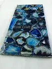 24" x 12" Agate Table Top / Natural Blue agate Console Table