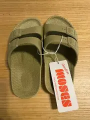 Freedom Moses Unisex Khaki Slides FM-KHK-2828 EU 28-29, US 11-11.5, UK 10-15.5
