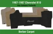 Lloyd Berber Front Carpet Mat for '87 Chevrolet R10 w/Red Chevrolet Letters Logo (for: Chevrolet)