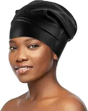 Extra Large Swim Cap for Long Hair, Silicone Waterproof Swimming Hats Bathing Caps to Keep Hair Dry for Women Men Thick Dreadlocks Weaves Hair Extensions Braids Curls Afros