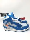 Air Jordan 1 One Off White UNC Mens Size 6.5 Wmns 8 High Blue New DS AQ0818-148