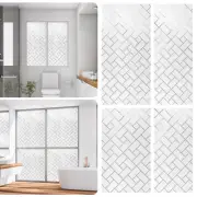 Sand Blast Clear Privacy Frosted Removable PVC Window Glass Film Prevent Peeping