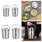Stainless Steel Lunch Box Sealed Stackable Lunch Box for Travel Kids Hiking