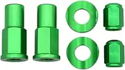 Motocross CNC Valve Cap Dirt Bike Rim Lock Nuts Bolts Spacer Compatible with YZ250F YZ450F WR250R WR450R WR250F WR450F Part (Color : Green, Size : 1)
