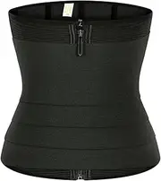 Bandage Tummy Wrap Zipper Waist Trainer Body Shaper Corset Shapewear Women Slimming Modeling Strap Snatch