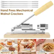 Pecan Nut Cracker Tool for Easy Cracking Heavy Duty Nut Sheller with Wood leptt