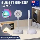 Rechargeable LED Night Light PIR Motion Sensor Sunset Wall Desk Lamp Decor Light