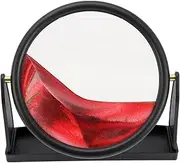 SUPVOX Dynamic Sand Art Landscape Quicksand Painting for Home and Office Decor Moving Sand Picture with Calming Effects Creative Hourglass Design Relaxing Desktop Adornment