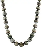 Masako Pearls 14K 8-11mm Tahitian Pearl Necklace