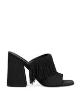 TIA FRINGE 100 SLIDE in BLACK for Women