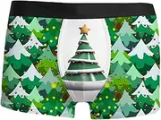 [Generic] Men's Boxer Shorts Underwear Casual Comfortable Soft Boxer Briefs Underwear Breathable Microfibre Trunks Men Elastic Sports Underwear