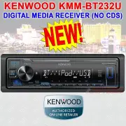 KENWOOD KMM-BT232U SINGLE-DIN DIGITAL MEDIA RECEIVER WITH BLUETOOTH NO CDs NEW!