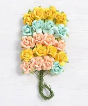 Little Birdie Catalina Paper Bouquet 20/Pkg-Pastel Palette