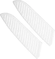 uxcell PP Safety Knife Cover Sleeves for 7" Santoku Knife, 2 Pack Knives Edge Guard Blade Protector Universal Knife Sheath for Kitchen, White
