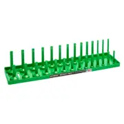 Hansen Global 1/2" Drive Socket Tray Holder SAE Inch Standard Deep USA Green