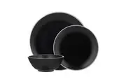 Classic Collection Dinner Set, 12 Piece (Black)