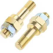 2PCS Studs Side Post Battery Terminal Adapter Standard Battery Side Post Extender Studs Brass and Long