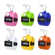 6pcs Click Counters 4 Digit Mechanical Handheld Hand Tally Lap Counter 6 Color