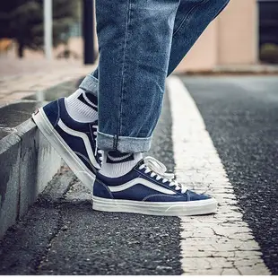 【正品】全新VANS Style 36 Old Skool 深藍 白 麂皮 運動 帆布