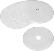 uxcell Tree Mulch Ring 10.6" Nonwoven Tree Protector Mat Plant Cover for Weed Control Round Weed Barrier Silver Tone 10 Pack