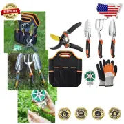 Durable 7-Peice Garden Tool Set with Eco-Friendly Gift Packaging & Storage Tote