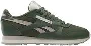 [Reebok] Unisex Classic Leather V1 Sneaker, Breakaway Green/Breakaway Green/Hazy Grey, 4 US Men