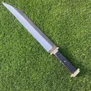 Seax Knife Carbon Steel 1095/ Custom Handmade Bowie Knife Micarta Handle 17"
