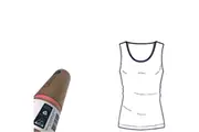 MERINO SKINS Ladies Scoop Neck Tank Top Sleeveless Thermals Wool Thermal - Natural