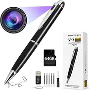 HIGSEEU 64GB Small Nanny Cam Security Camera,1080P Rechargeable Mini Camera for Home, Office