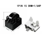 1/6HP (R600A/125W Compressor) Starting Relay 15 Ohms 1x Overload Protector