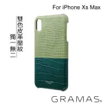 【GRAMAS】IPHONE XS MAX 6.5吋 AMAZON 日本時尚背蓋手機殼(綠)