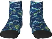[JBYJBX] Dragonfly Print Adult Socks Womens Mens Workout Thermal Cozy All-Season Gift Holiday Articles Use