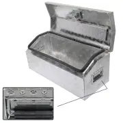 30X13X13 5 Bar Tread Aluminum Pickup Truck Trunk Bed Tool Box Trailer Storage