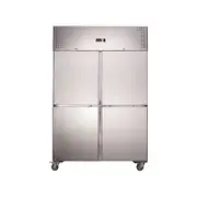 Lce Ld1200btm Stainless Steel Four Door Upright Freezer